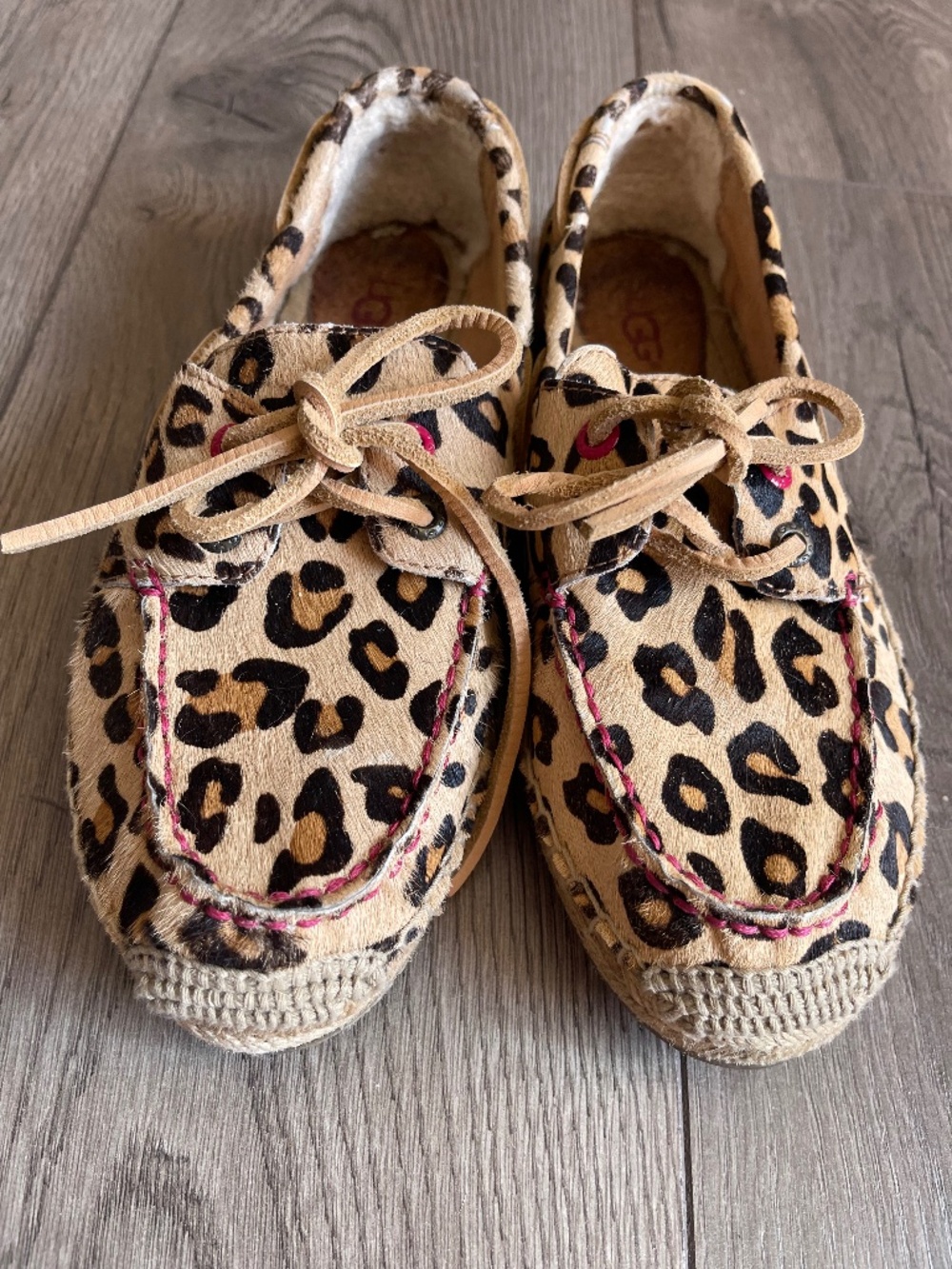 Ugg Leopard Calf Hair Espadrilles